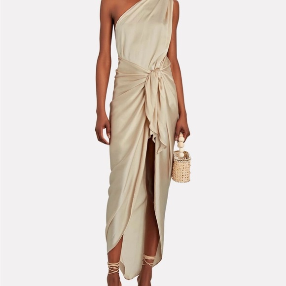 Baobab Cream One-Shoulder Dress - Picture 1 of 3